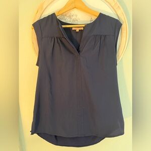 Gibson Latimer Deep Blue Blouse